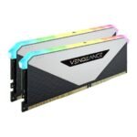 CORSAIR VENGEANCE® RGB RT 32GB (2 x 16GB) DDR4 DRAM 3200MHz C16 Memory Kit – White - Image 2