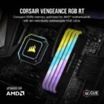 CORSAIR VENGEANCE® RGB RT 32GB (2 x 16GB) DDR4 DRAM 3200MHz C16 Memory Kit – Black - Image 2