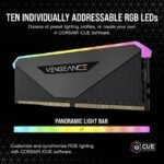 CORSAIR VENGEANCE® RGB RT 32GB (2 x 16GB) DDR4 DRAM 3200MHz C16 Memory Kit – Black - Image 3