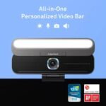 AnkerWork B600 Video Bar with 4-in-1 Design (2K Cam with Speaker, Mic, Light), AI Video Conference Cam, 2K Computer Cam with Mic, Noise Cancellation, 4-Mic Array, Webcam with Speaker, Built-in Light - Image 2