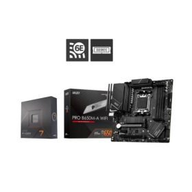 AMD Ryzen 7 7700X BOX PACKED+MSI PRO B650M-A WiFi ProSeries Motherboard