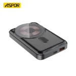 Aspor A326 New Product Digital Display Magnetic Wireless Power Bank With Foldable Holder Stand Fast Charging 10000mah - Image 2