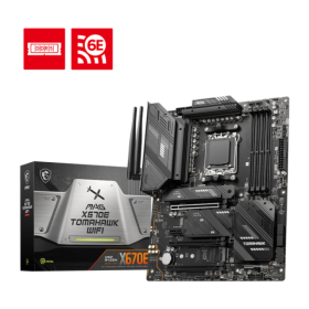 MSI MAG X670E Tomahawk WiFi Gaming Motherboard (AMD AM5, DDR5, PCIe 5.0, SATA 6Gb/s, M.2, USB 3.2 Gen 2, Wi-Fi 6E, 2.5Gbps LAN, HDMI/DP, ATX)