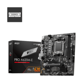 MSI PRO A620M-E DDR5 AM5 MATX MOTHERBOARD