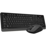 A4Tech Fstyler FG1012s 2.4G Wireless Desktop Keyboard & Mouse | Black - Image 2