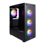 BOOST FOX Gaming Casing With 4 RGB fans Black