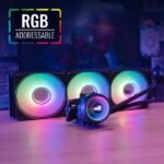 Aerocool Mirage L360 360MM ARGB LIQUID COOLER -Black - Image 2