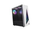 Boost Jaguar PC Case ATX and M-ATX With 3 Pre-Installed RGB Fans White