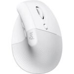 Logitech Lift Vertical Ergonomic Mouse - Ergo Series, Wireless, Bluetooth (White/Black)