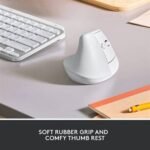 Logitech Lift Vertical Ergonomic Mouse - Ergo Series, Wireless, Bluetooth (White/Black) - Image 3
