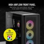 Corsair 5000D RGB Airflow Mid-Tower ATX Case - Black - Image 4
