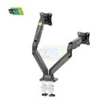 Kaloc DS110-2 Dual Monitor Desk Mount - Articulating Gas Spring Multi Way Stand - Fits 17 - 32 Inch Screens - Image 3