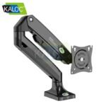 Kaloc DS110 Single Monitor Desk Mount - Articulating Gas Spring Multi Way Stand - Fits 17 - 32 Inch Screens