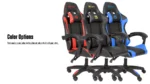 Boost Velocity Pro Gaming Chair (Black/Red/Blue)