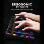 Inphic V910H RGB Mechanical Keyboard | Multiple Lighting Modes | Metal Body | Blue Switch - Image 3