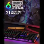 Inphic V910H RGB Mechanical Keyboard | Multiple Lighting Modes | Metal Body | Blue Switch - Image 2