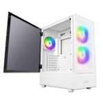 Antec NX410 ARGB Mid-Tower Gaming Computer Case - White - Image 2