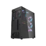 Dark Flash DK352 Mesh ATX Gaming Tower Case - Black - Image 2