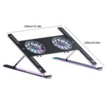 P11F Notebook Cooling Bracket Fan Aluminum Alloy Radiator Tablet Holder - Image 2