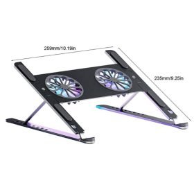 P11F Notebook Cooling Bracket Fan Aluminum Alloy Radiator Tablet Holder - Image 2