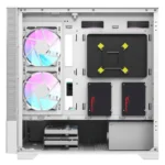 Darkflash DK415M mATX PC Case Black | White Gaming Chassis(With 2 140mm Argb Fans) - Image 2