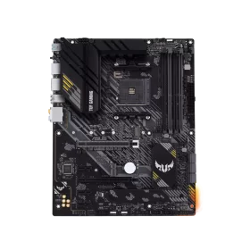 ASUS TUF GAMING B550-PLUS ATX gaming motherboard with PCIe 4.0, dual M.2, 10 DrMOS power stages, 2.5 Gb Ethernet, HDMI, DisplayPort, SATA 6 Gbps, USB 3.2 Gen 2 Type-A and Type-C, and Aura Sync RGB lighting support