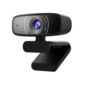 ASUS Webcam C3 USB camera with 1080p 30 fps recording, beamforming microphone