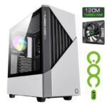 GameMax Contac COC ARGB Mid-Tower ATX Case - White