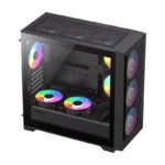 GameMax Defender Mesh ARGB microATX Gaming Case - Image 2