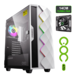 GameMax Diamond COC E-ATX Gaming Case – White