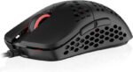 HK GAMING Mira M Ultra Lightweight RGB Gaming Mouse | Honeycomb Shell | 63 Grams | max 12000 cpi | USB Wired | 6 programmable Buttons | On-Board Memory | Anti Slip Grips | Mira-M Black - Image 2