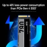 Lexar NM790 SSD 2TB PCIe Gen4 NVMe M.2 2280 Internal Solid State Drive, Up to 7400MB/s, Compatible with PS5, for Gamers and Creators (LNM790X001T-RNNNU) - Image 3