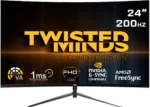 Twisted Minds 23.8. FHD 200HZ, curved, VA, 1MS, HDMI 2.0 Gaming Monitor TM24RFA-200HZ