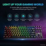 PICTEK PC244 87 Keys Blue Switch with Full Anti-ghosting Customizable Backlit Mechanical Keyboard - Image 2