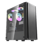 DARKFLASH DK353 MATX BLACK CASE WITH 4 ARGB FANS
