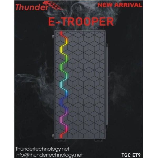 Thunder E Trooper TGC-ET9 Full ATX RGB Case(With 3 RGB Fans)