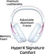 HyperX Cloud II Wired Gaming Headset - White / Pink(Box Open) - Image 3