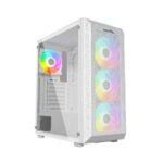 Thunder Furor Next Level TGC-225w ARGB ATX Case – White – 3 ARGB Fans Pre-Installed