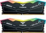 TEAMGROUP T-Force Delta RGB DDR5 Ram 32GB (2x16GB) 6000MHz PC5-48000 CL36 Desktop Memory Module Ram For 600 700 Series Chipset XMP 3.0 Ready Black - FF3D532G6000HC30DC01