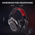 HAVIT H2008D Wired Gaming Headphones Detachable MIC 3.5mm Plug 50mm Drivers Surround Sound - Image 2
