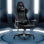 MXG FGC-01 Upholstered Fabric with Headrest and Lumbar Support Gaming Chair