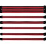 Cooler Master Colored Extension Cable Kit - Red & Black - Image 2
