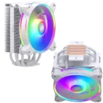 Cooler Master Hyper 212 Halo White RR-S4ww-20PA-R1 CPU Air Cooler, 120 Halo² Fan, Dual Loop ARGB - Image 2