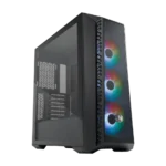 Cooler Master MasterBox 520 Mesh ARGB Mid-Tower ATX Case - Black/White