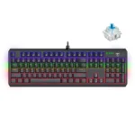 T-Dagger Pavones TGK319 104-Key Entry Level Wired Mechanical Keyboard With Side Light Effects - Blue Switch
