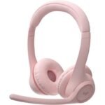 Logitech Zone 300 Wireless Bluetooth Headset - Off-White/Rose/Midnight Black - Image 2