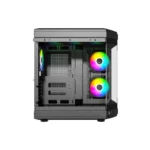 Thunder Rogue TGC-657B Modern Aesthetic Dual Chamber Panoramic Tempered Glass Mid-Tower ATX PC Gaming Case – Black - Image 4