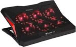 XTRIKE ME FN811 Laptop Cooling Pad Stand – 6 x RED Led Fans – 2 USB Ports – Support UP 17 Inch