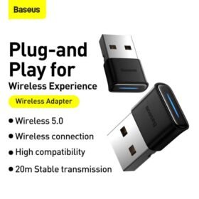 Baseus ZJBA000001 Bluetooth 5.0 USB Adapter Receiver - Black