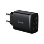 Baseus CCXJ020101 Compact charger 3x USB 17W - black - Image 2